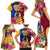 Personalised Torba Day Family Matching Short Sleeve Bodycon Dress and Hawaiian Shirt Proud To Be A Ni-Van Beauty Pacific Flower LT03 - Polynesian Pride