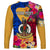 Personalised Torba Day Long Sleeve Shirt Proud To Be A Ni-Van Beauty Pacific Flower LT03 - Polynesian Pride