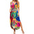 Personalised Torba Day Summer Maxi Dress Proud To Be A Ni-Van Beauty Pacific Flower LT03 Women Yellow - Polynesian Pride