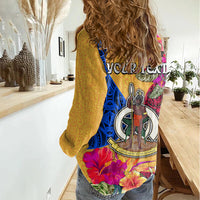 Personalised Torba Day Women Casual Shirt Proud To Be A Ni-Van Beauty Pacific Flower LT03 - Polynesian Pride