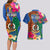 Tafea Day Couples Matching Long Sleeve Bodycon Dress and Hawaiian Shirt Proud To Be A Ni-Van Beauty Pacific Flower LT03 - Polynesian Pride