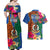 Tafea Day Couples Matching Off Shoulder Maxi Dress and Hawaiian Shirt Proud To Be A Ni-Van Beauty Pacific Flower LT03 - Polynesian Pride