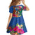 Tafea Day Family Matching Off Shoulder Long Sleeve Dress and Hawaiian Shirt Proud To Be A Ni-Van Beauty Pacific Flower LT03 - Polynesian Pride