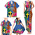 Tafea Day Family Matching Tank Maxi Dress and Hawaiian Shirt Proud To Be A Ni-Van Beauty Pacific Flower LT03 Blue - Polynesian Pride