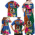 Personalised Tafea Day Family Matching Off Shoulder Long Sleeve Dress and Hawaiian Shirt Proud To Be A Ni-Van Beauty Pacific Flower LT03 - Polynesian Pride