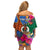 Personalised Tafea Day Family Matching Off Shoulder Short Dress and Hawaiian Shirt Proud To Be A Ni-Van Beauty Pacific Flower LT03 - Polynesian Pride