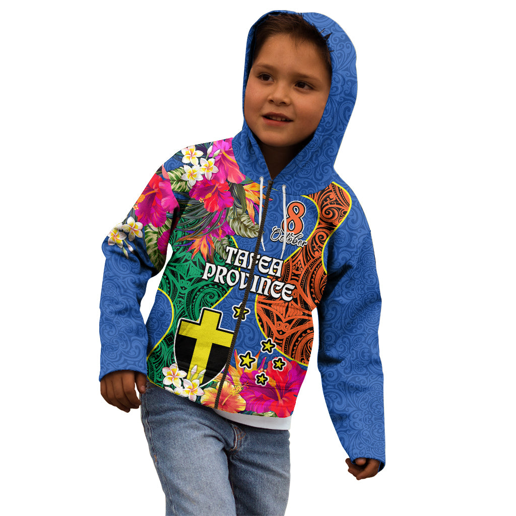 Personalised Tafea Day Kid Hoodie Proud To Be A Ni-Van Beauty Pacific Flower LT03 - Polynesian Pride