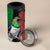 New Zealand Kereru And Pohutukawa 4 in 1 Can Cooler Tumbler Maori Tribal Tattoo