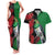 New Zealand Kereru And Pohutukawa Couples Matching Tank Maxi Dress and Hawaiian Shirt Maori Tribal Tattoo