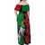 New Zealand Kereru And Pohutukawa Family Matching Off Shoulder Maxi Dress and Hawaiian Shirt Maori Tribal Tattoo