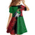 New Zealand Kereru And Pohutukawa Family Matching Off Shoulder Short Dress and Hawaiian Shirt Maori Tribal Tattoo