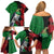 New Zealand Kereru And Pohutukawa Family Matching Off Shoulder Short Dress and Hawaiian Shirt Maori Tribal Tattoo