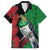 New Zealand Kereru And Pohutukawa Family Matching Off Shoulder Short Dress and Hawaiian Shirt Maori Tribal Tattoo