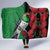 New Zealand Kereru And Pohutukawa Hooded Blanket Maori Tribal Tattoo