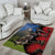 New Zealand Kea And Pohutukawa Area Rug With The Mountain Landscape