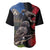 New Zealand Kea And Pohutukawa Baseball Jersey With The Mountain Landscape