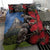 New Zealand Kea And Pohutukawa Bedding Set With The Mountain Landscape