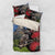 New Zealand Kea And Pohutukawa Bedding Set With The Mountain Landscape