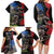 New Zealand Kea And Pohutukawa Family Matching Long Sleeve Bodycon Dress and Hawaiian Shirt With The Mountain Landscape