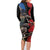 New Zealand Kea And Pohutukawa Family Matching Long Sleeve Bodycon Dress and Hawaiian Shirt With The Mountain Landscape