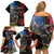 New Zealand Kea And Pohutukawa Family Matching Off Shoulder Short Dress and Hawaiian Shirt With The Mountain Landscape