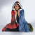 New Zealand Kea And Pohutukawa Hooded Blanket With The Mountain Landscape