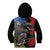 New Zealand Kea And Pohutukawa Kid Hoodie With The Mountain Landscape