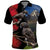 New Zealand Kea And Pohutukawa Polo Shirt With The Mountain Landscape