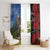 New Zealand Kea And Pohutukawa Window Curtain With The Mountain Landscape