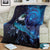 New Zealand Tui Bird Blanket The Pleiades Star Cluster and Koru Tribal Tattoo Galaxy Vibe