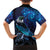 New Zealand Tui Bird Family Matching Puletasi and Hawaiian Shirt The Pleiades Star Cluster and Koru Tribal Tattoo Galaxy Vibe