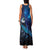 New Zealand Tui Bird Family Matching Tank Maxi Dress and Hawaiian Shirt The Pleiades Star Cluster and Koru Tribal Tattoo Galaxy Vibe