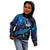 New Zealand Tui Bird Kid Hoodie The Pleiades Star Cluster and Koru Tribal Tattoo Galaxy Vibe