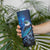 New Zealand Tui Bird Skinny Tumbler The Pleiades Star Cluster and Koru Tribal Tattoo Galaxy Vibe