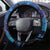 New Zealand Tui Bird Steering Wheel Cover The Pleiades Star Cluster and Koru Tribal Tattoo Galaxy Vibe