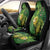 New Zealand Kākāpō Car Seat Cover Silver Fern with Close up of Green Fern Leaves and Maori Tattoo