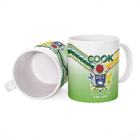 Cook Islands Rugby Ceramic Mug Six Eight Two to The World - Tatau Tribal Motif LT03 - Polynesian Pride