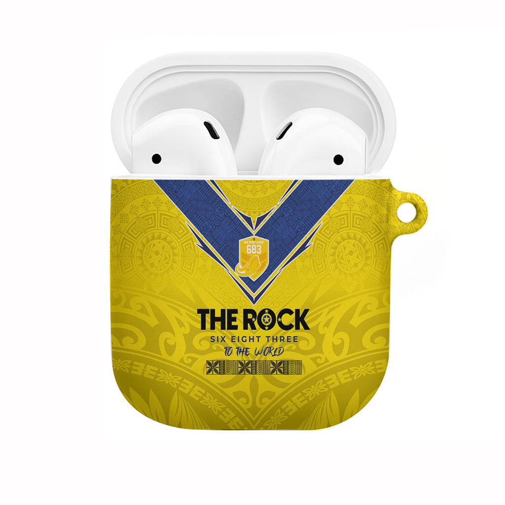 Niue Rugby AirPods Case Six Eight Three to The World - Hiapo Tribal Motif LT03 Multicolor - Polynesian Pride