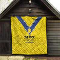 Niue Rugby Quilt Six Eight Three to The World - Hiapo Tribal Motif LT03 - Polynesian Pride