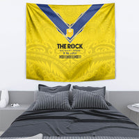 Niue Rugby Tapestry Six Eight Three to The World - Hiapo Tribal Motif LT03 - Polynesian Pride