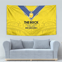 Niue Rugby Tapestry Six Eight Three to The World - Hiapo Tribal Motif LT03 - Polynesian Pride
