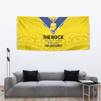 Niue Rugby Tapestry Six Eight Three to The World - Hiapo Tribal Motif LT03 - Polynesian Pride