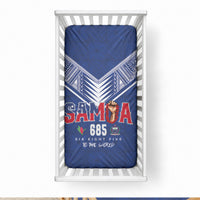 Samoa Rugby Baby Bed Cover Six Eight Five to The World - Pacific Motif LT03 28 × 52 in Multicolor - Polynesian Pride