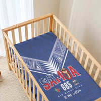 Samoa Rugby Baby Bed Cover Six Eight Five to The World - Pacific Motif LT03 - Polynesian Pride