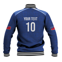 Samoa Rugby Custom Baseball Jacket Six Eight Five to The World - Pacific Motif