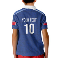 Samoa Rugby Custom Kid Polo Shirt Six Eight Five to The World - Pacific Motif LT03 - Polynesian Pride