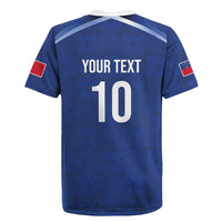Samoa Rugby Custom Rugby Jersey Six Eight Five to The World - Pacific Motif LT03 - Polynesian Pride