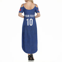 Samoa Rugby Custom Summer Maxi Dress Six Eight Five to The World - Pacific Motif LT03 - Polynesian Pride