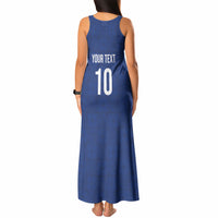 Samoa Rugby Custom Tank Maxi Dress Six Eight Five to The World - Pacific Motif LT03 - Polynesian Pride
