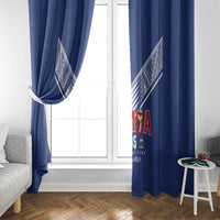Samoa Rugby Window Curtain Six Eight Five to The World - Pacific Motif